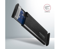 AXAGON EEM2-SB2 Obudowa zewnętrzna aluminiowa bezśrubowa USB-C 3.2 Gen 2 - M.2 NVMe / SATA SSD 30-80mm ALU pudełko czarne + USB-A - USB-C redukcja - 1353423 - zdjęcie 3